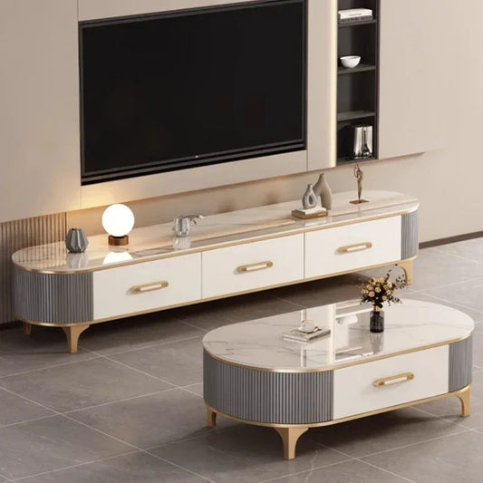 Luxury Living Room Tv Stand Universal Modern Storage Gold Designer Tv Stand Home Drawers Mueble Para Televisor Furniture