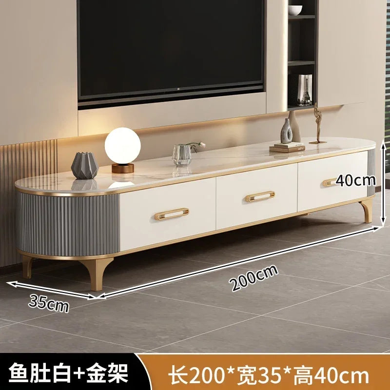 Luxury Living Room Tv Stand Universal Modern Storage Gold Designer Tv Stand Home Drawers Mueble Para Televisor Furniture