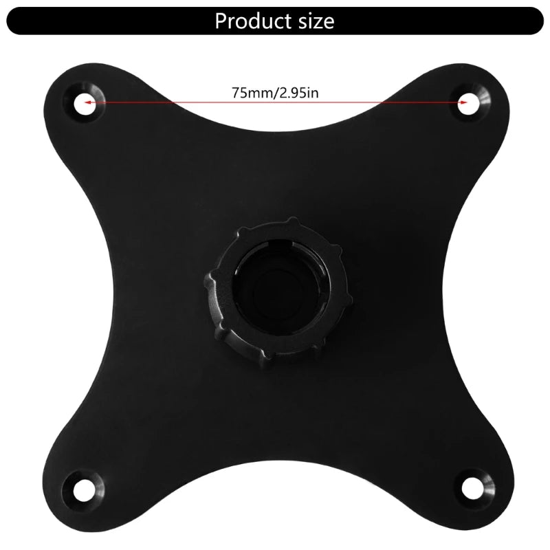 Portable Monitor Bracket 17mm Ball Head for Vesa 75 Hole Pitches to Cellphone