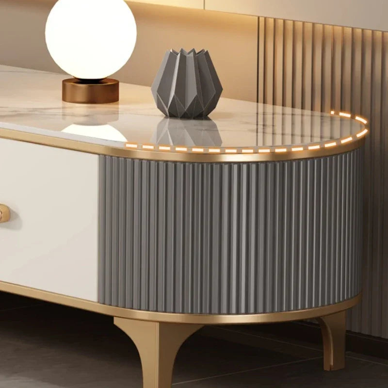 Luxury Living Room Tv Stand Universal Modern Storage Gold Designer Tv Stand Home Drawers Mueble Para Televisor Furniture