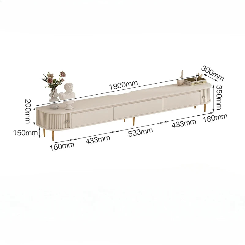 Console Table Tv Stand Holder Aesthetic Room Furniture Movable Luxury Floating Shelves Design Cabinet Tv Meuble Display Nordic