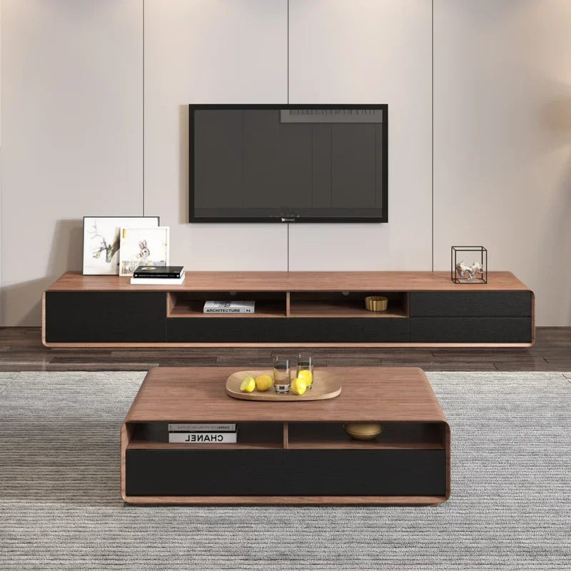 Minimalist Modern Tv Stands Entertainment Display Luxury Speaker Tv Stands Designer Aesthetic Storage Wood Muebles Furniture