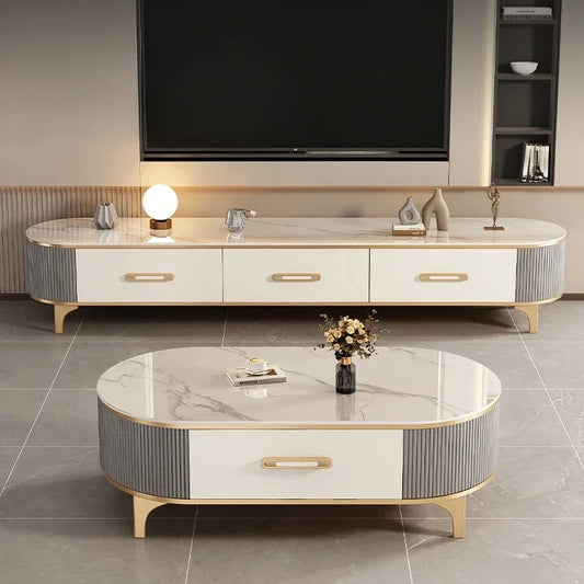 Luxury Living Room Tv Stand Universal Modern Storage Gold Designer Tv Stand Home Drawers Mueble Para Televisor Furniture