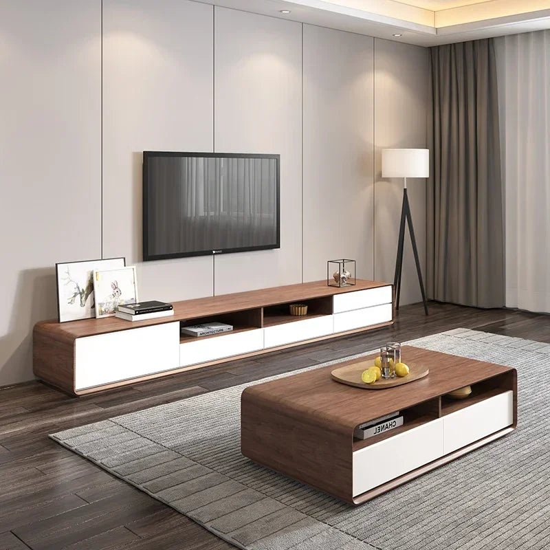 Minimalist Modern Tv Stands Entertainment Display Luxury Speaker Tv Stands Designer Aesthetic Storage Wood Muebles Furniture