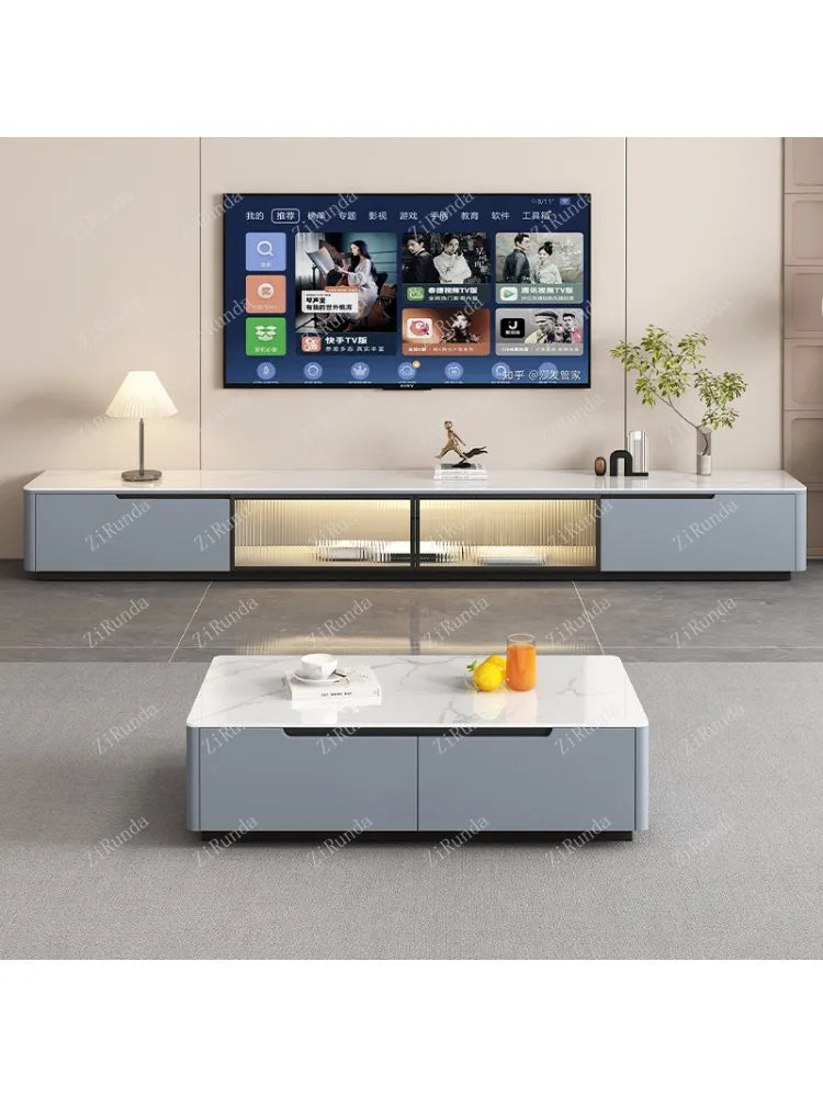 Luxury and minimalist TV stand, European style storage, modern living room TV cabinet furniture