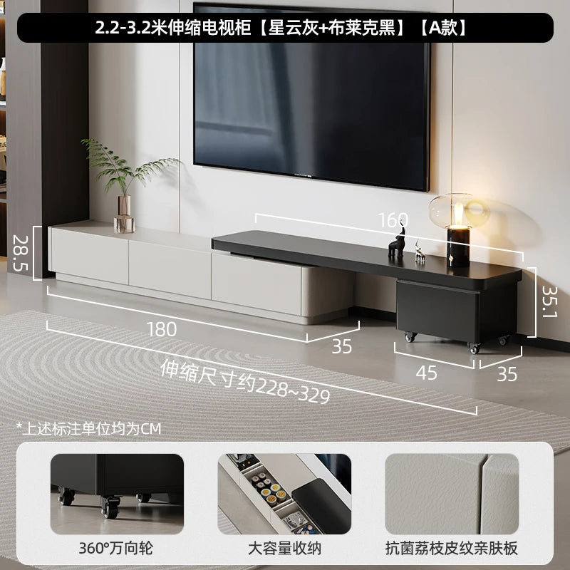 Modern Extendable Tv Stand Rack Vertical Living Room Wall Tv Stand Cabinet Media Console Table Mueble Para Tv Hall Furniture