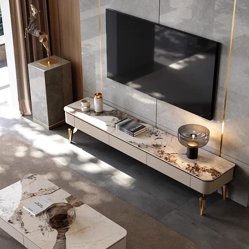Modern Italian Tv Table Luxury Design Drawers Trendy Style Tv Stands Premium Elegant Mueble Tv Salon Living Room Furniture