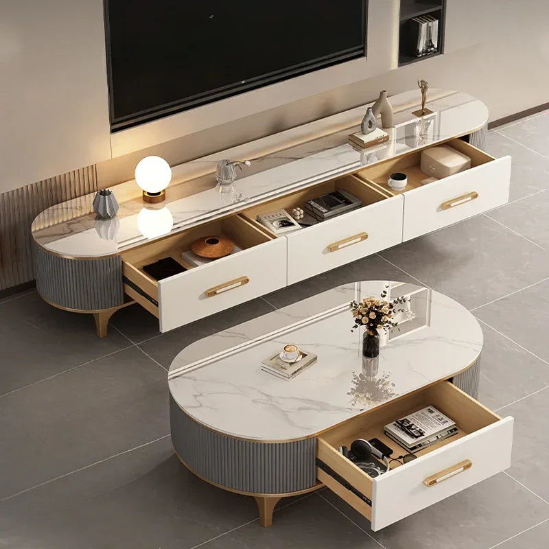 Luxury Living Room Tv Stand Universal Modern Storage Gold Designer Tv Stand Home Drawers Mueble Para Televisor Furniture