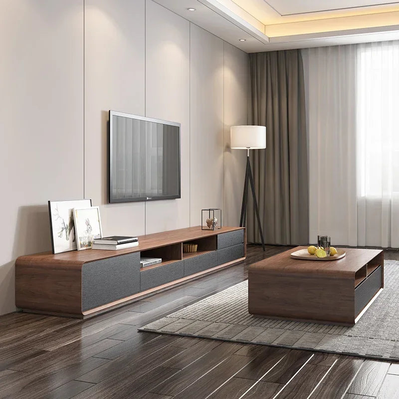 Minimalist Modern Tv Stands Entertainment Display Luxury Speaker Tv Stands Designer Aesthetic Storage Wood Muebles Furniture