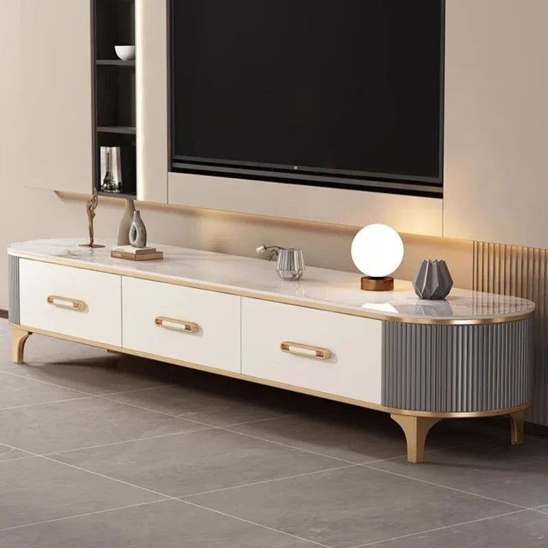 Luxury Living Room Tv Stand Universal Modern Storage Gold Designer Tv Stand Home Drawers Mueble Para Televisor Furniture