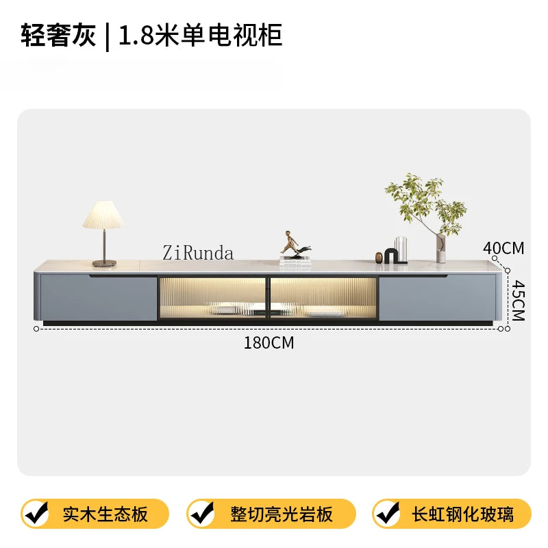 Luxury and minimalist TV stand, European style storage, modern living room TV cabinet furniture