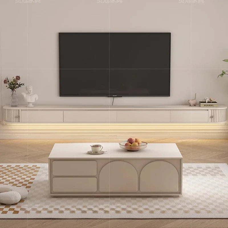 Console Table Tv Stand Holder Aesthetic Room Furniture Movable Luxury Floating Shelves Design Cabinet Tv Meuble Display Nordic