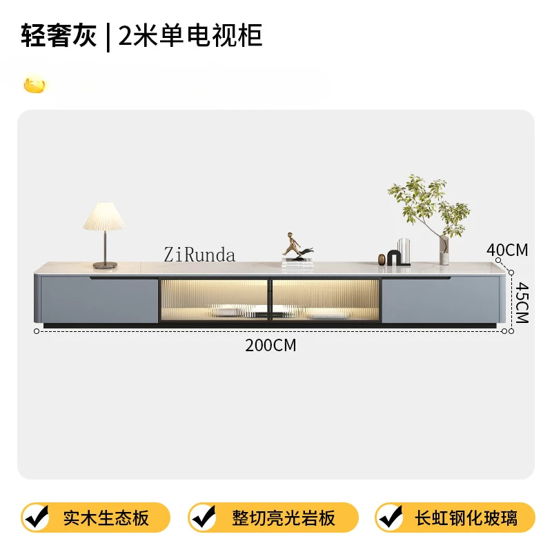Luxury and minimalist TV stand, European style storage, modern living room TV cabinet furniture