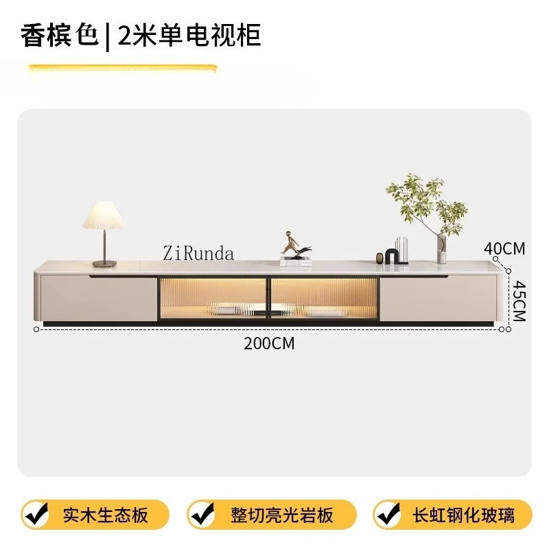 Luxury and minimalist TV stand, European style storage, modern living room TV cabinet furniture